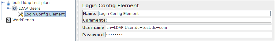 
  Figure 8a.2 Élément de configuration de connexion pour notre plan de test