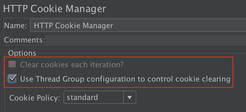 
Figure 4.10.  Utiliser le groupe de threads pour contrôler CookieManager