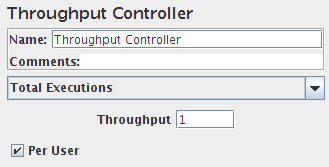 Capture d'écran du panneau de configuration du contrôleur de débit