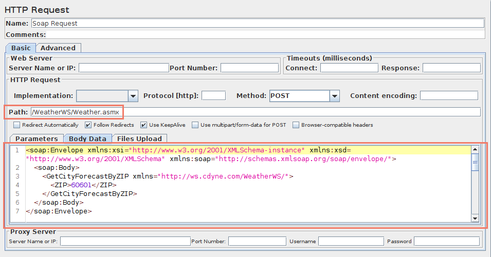 Figure 9.1.1 Chemin du service Web